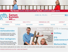 Tablet Screenshot of gtb-vlaanderen.be